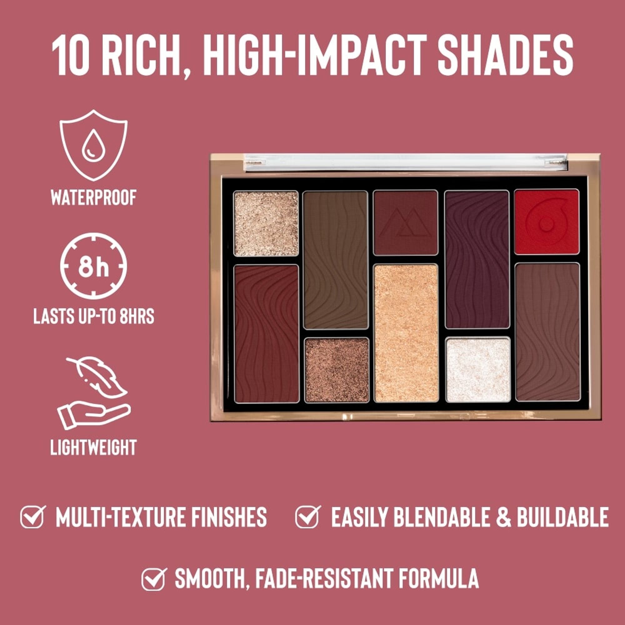 Character 10 Color Eyeshadow Palette - Cep004 | Grocsy