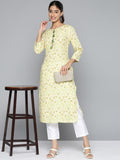 HERE&NOW Floral Printed Gotta Patti Kurta | Grocsy