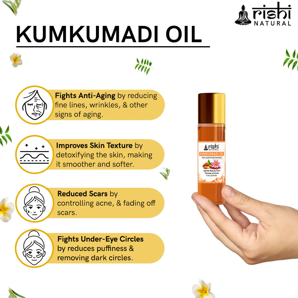 Rishi Natural Kumkumadi Face Oil | Grocsy