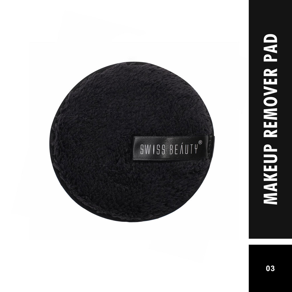Swiss Beauty Soft & Gentle Cleansing Reusable Makeup Remover Pad - 8904409713214_black | Grocsy