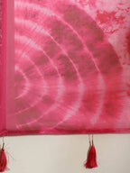 Pink Organza Printed Saree With Blouse Piece - Nivaa | Grocsy