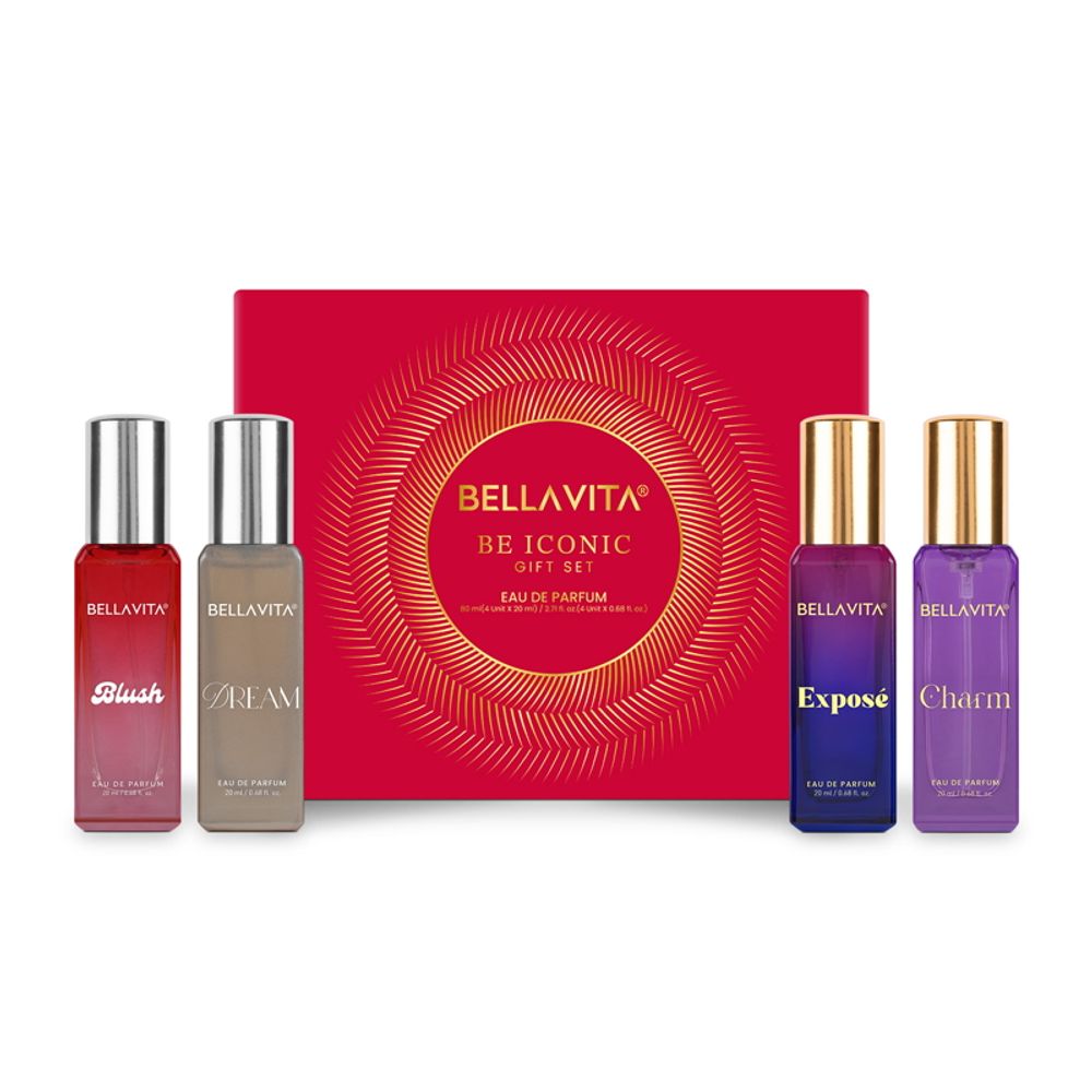 Bella Vita Organic Be Iconic Long Lasting Perfume Gift Set For Woman | Grocsy