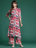 Indo Era Ethnic Motifs Printed Kurta with Palazzos | Grocsy