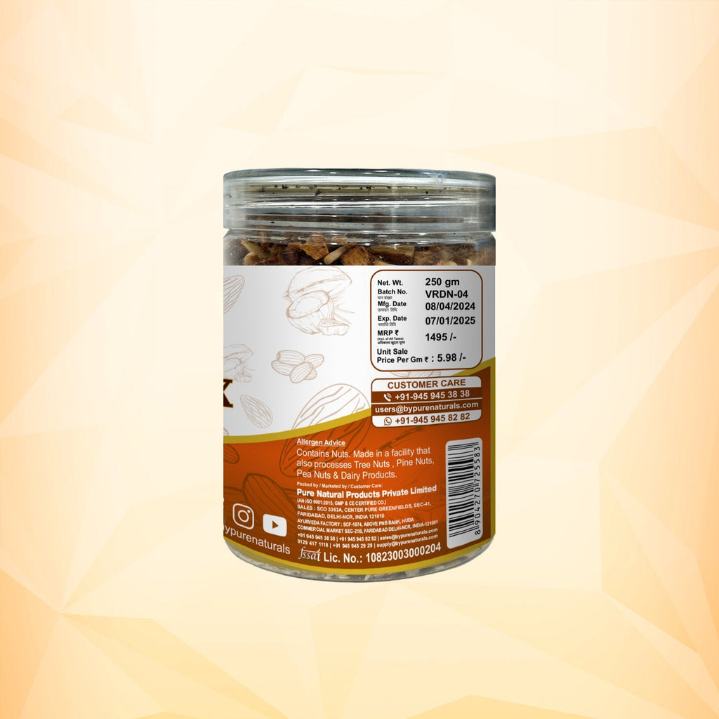 byPureNaturals Dietary Nuts Mix Vegan Roasted | Grocsy
