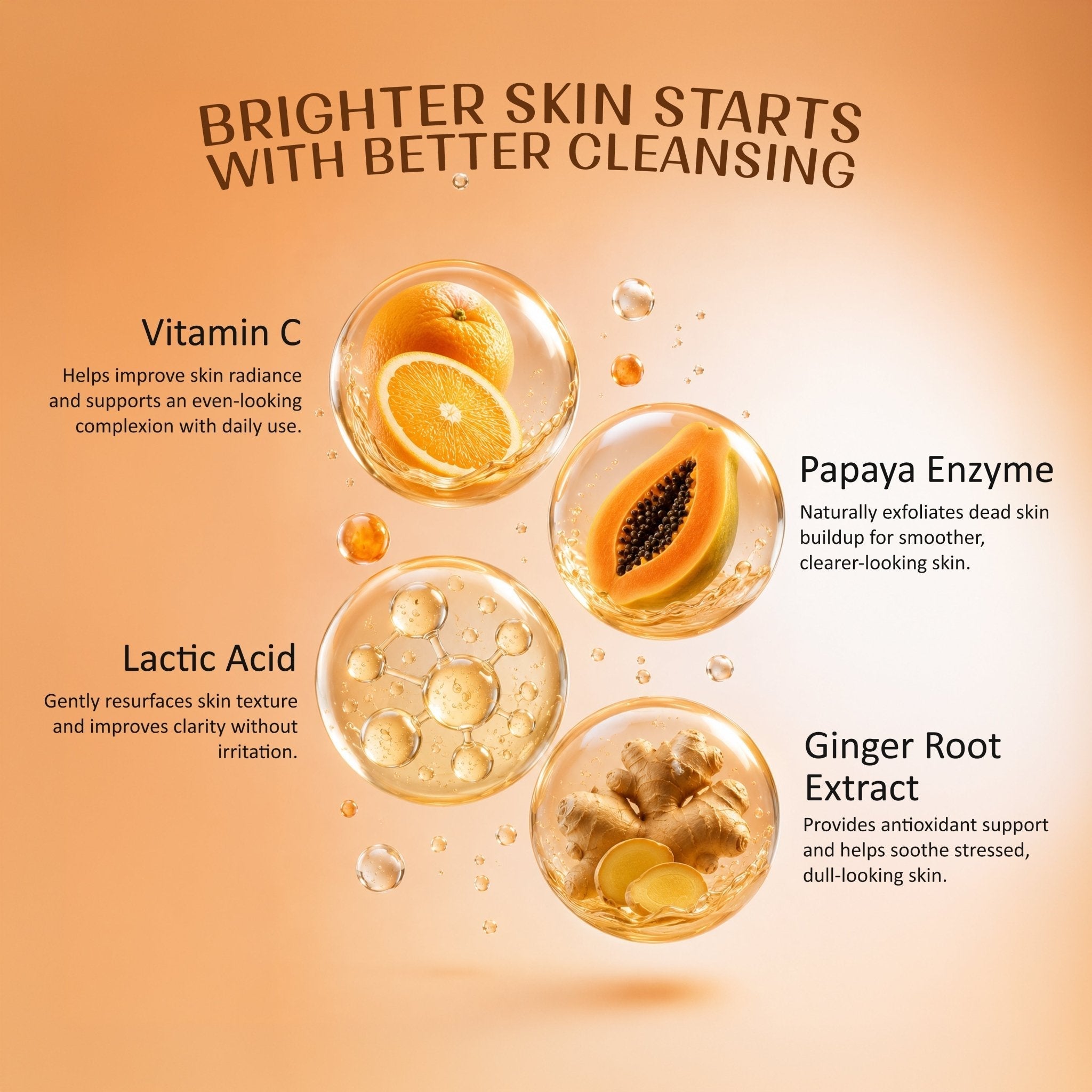 Velleja De-Tan & Exfoliating Face Wash | Vitamin C Tan Removal & Brightening Face Cleanser | Grocsy