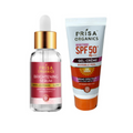 Prisa Organics Brightening Face Serum and Brightening Sun Screen SPF 50 PA+++ Combo | Grocsy