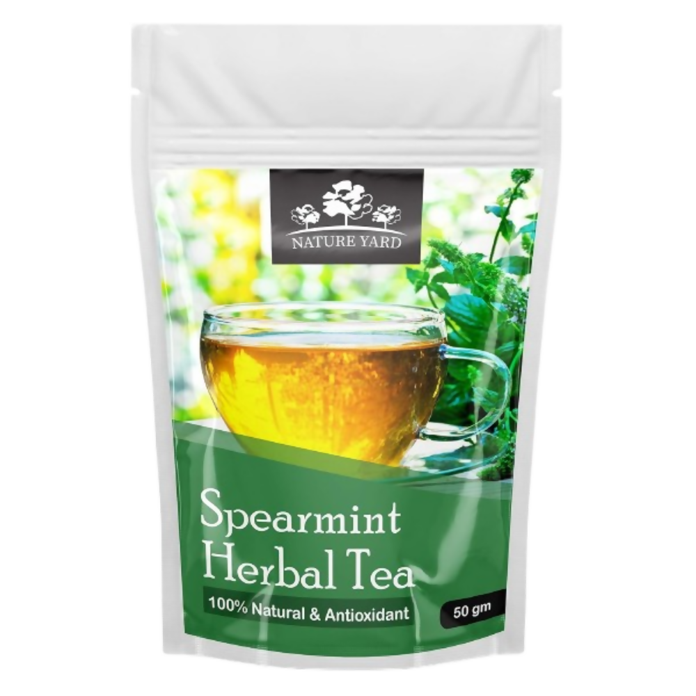 Nature Yard Pure Organic Spearmint Herbal Tea Leaves | Grocsy