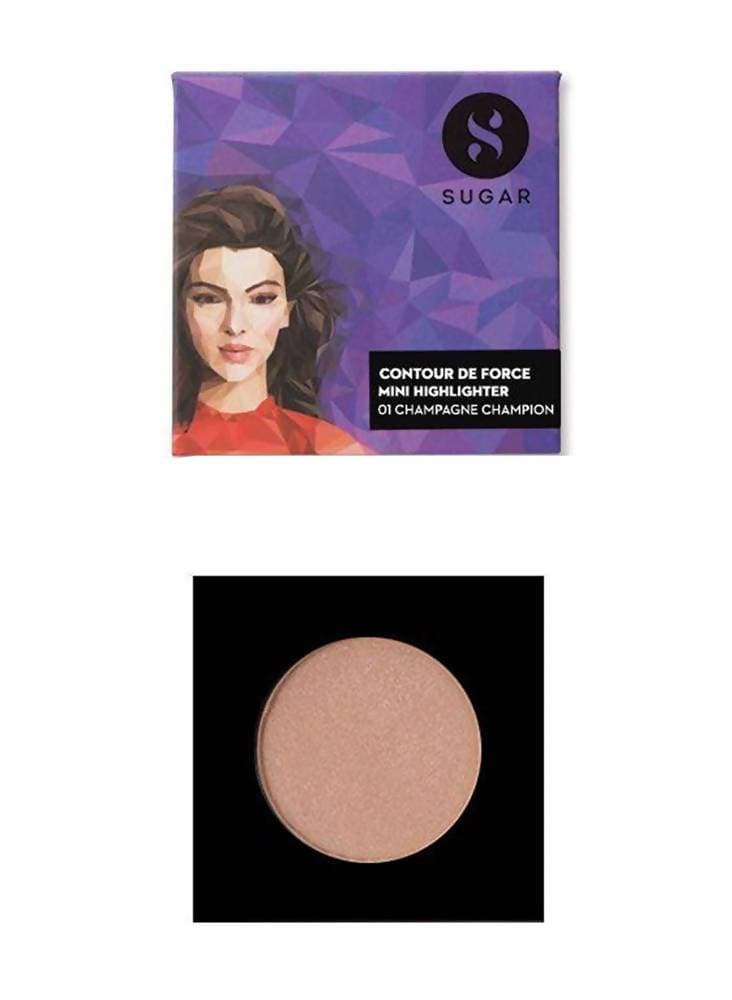 Sugar Cosmetics Contour De Force Mini Highlighter - 01 Champagne Champion | Grocsy
