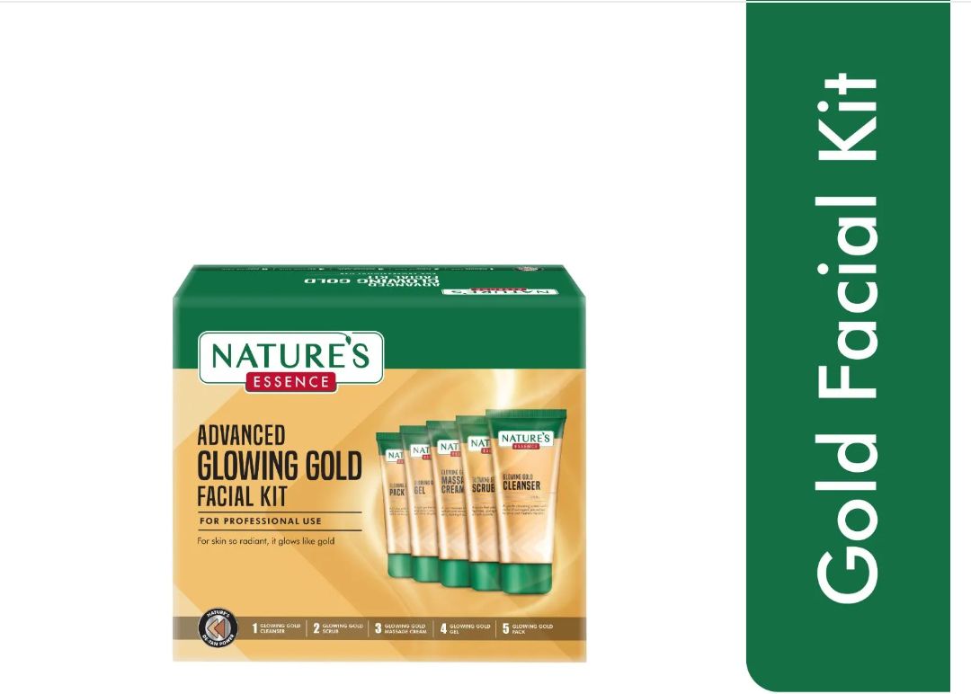 Nature's Essence Glowing Gold Facial Kit | Grocsy