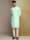 House of Pataudi Ethnic Motifs Printed Jashn Kurta | Grocsy