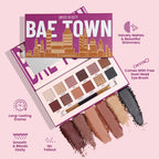 Swiss Beauty Bae Town 12-In-1 Comes Eyeshadow Palette With Eye Brush - 02 Crush Me | Grocsy