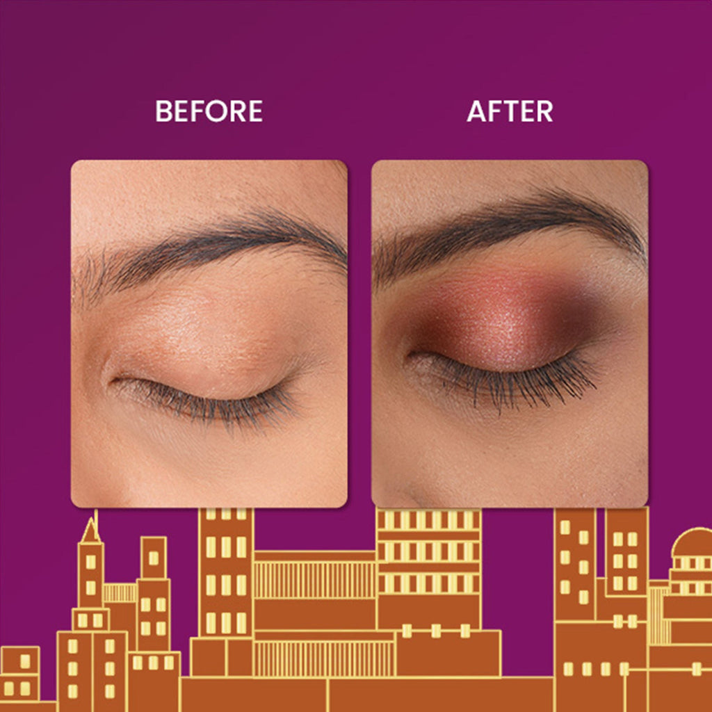 Swiss Beauty Bae Town 12-In-1 Comes Eyeshadow Palette With Eye Brush - 02 Crush Me | Grocsy