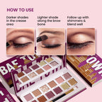 Swiss Beauty Bae Town 12-In-1 Comes Eyeshadow Palette With Eye Brush - 02 Crush Me | Grocsy