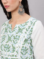 Aks Tropical Printed Bell Sleeves Kurta | Grocsy