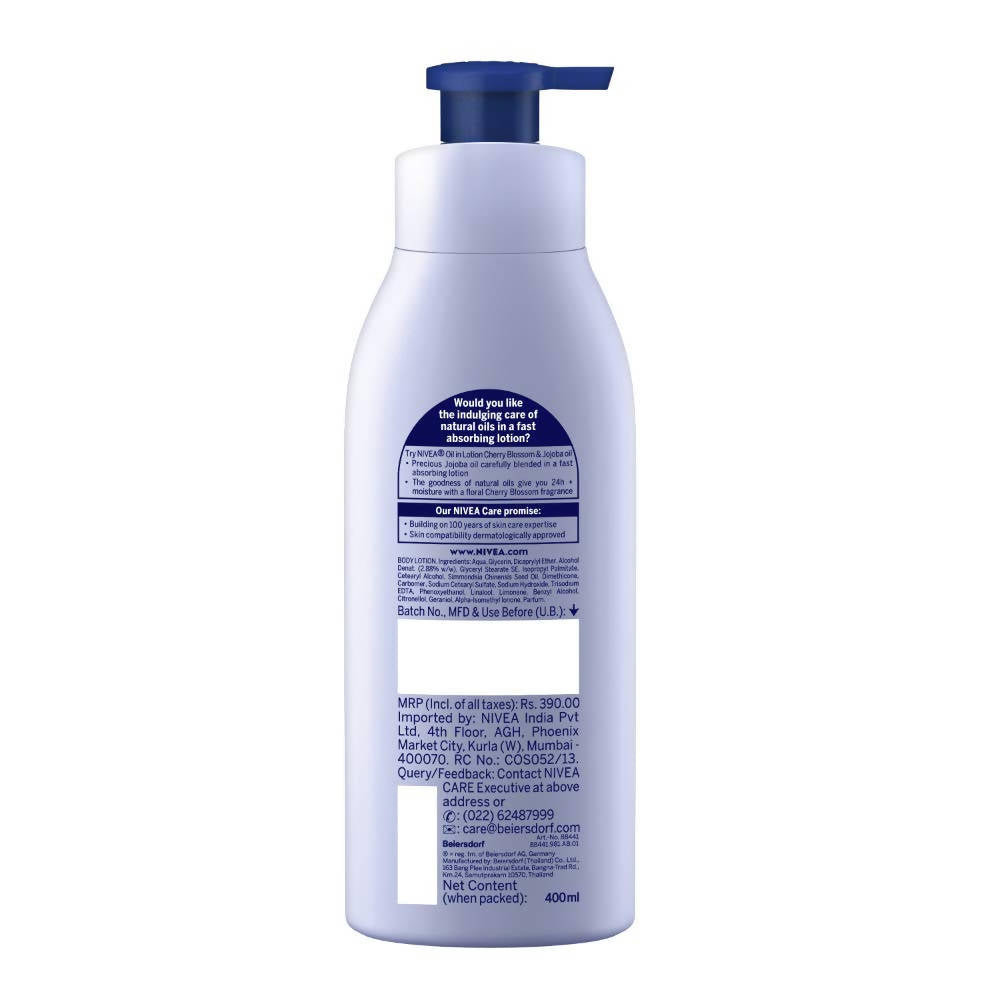 Nivea Oil in Lotion - Cherry Blossom & Jojoba Oil | Grocsy