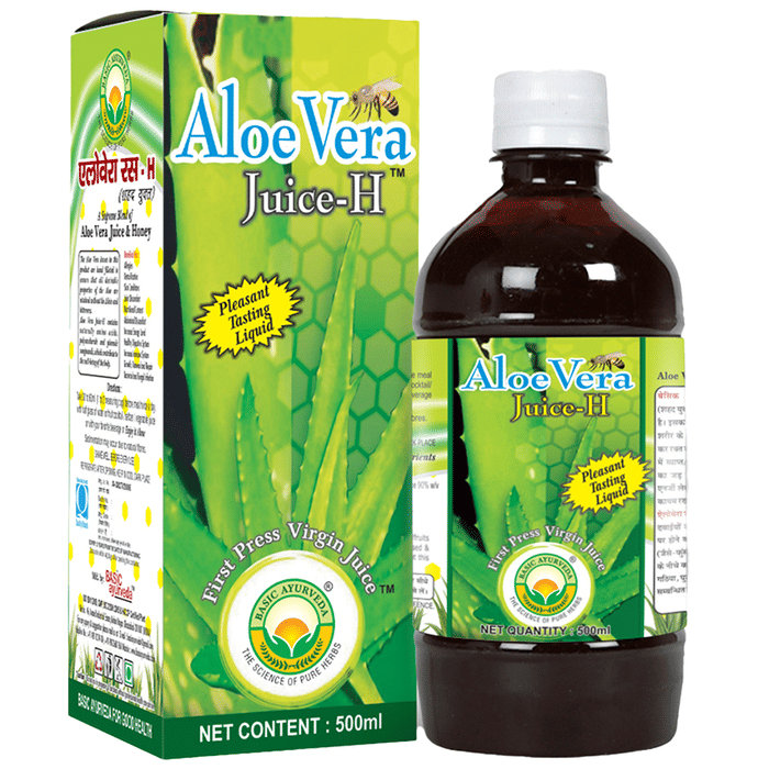 Basic Ayurveda Aloe Vera Juice with Honey | Grocsy