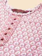 Sangria Geometric Embroidered Sequinned Kurta | Grocsy