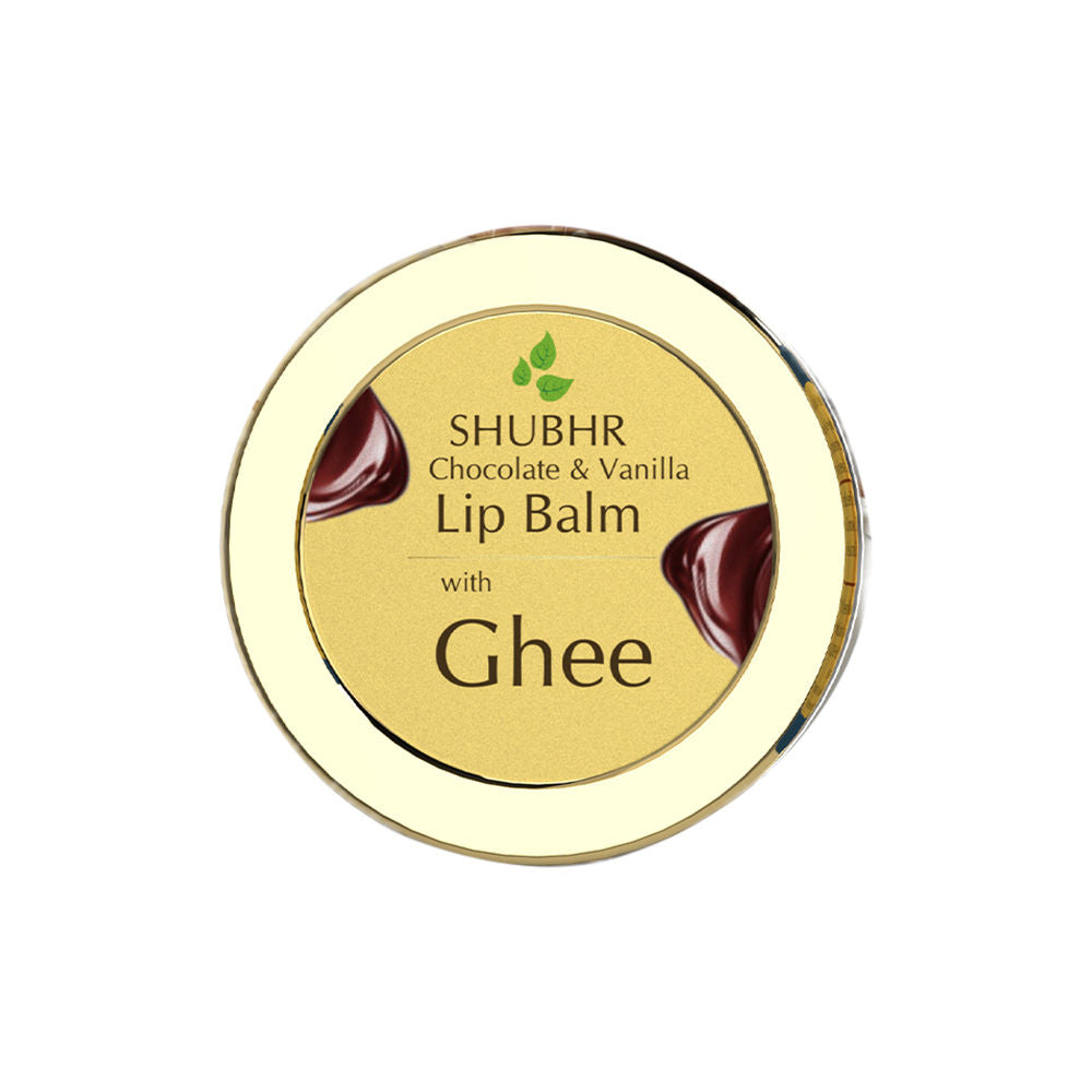 Blue Nectar Shubhr Chocolate & Vanilla Lip Balm with Ghee | Grocsy
