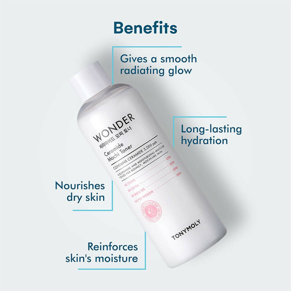 Tonymoly Moisturising Wonder Ceramide Mochi Toner - Korean Skincare | Grocsy