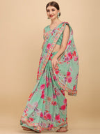 Sangria Women Sea Green Sarees | Grocsy
