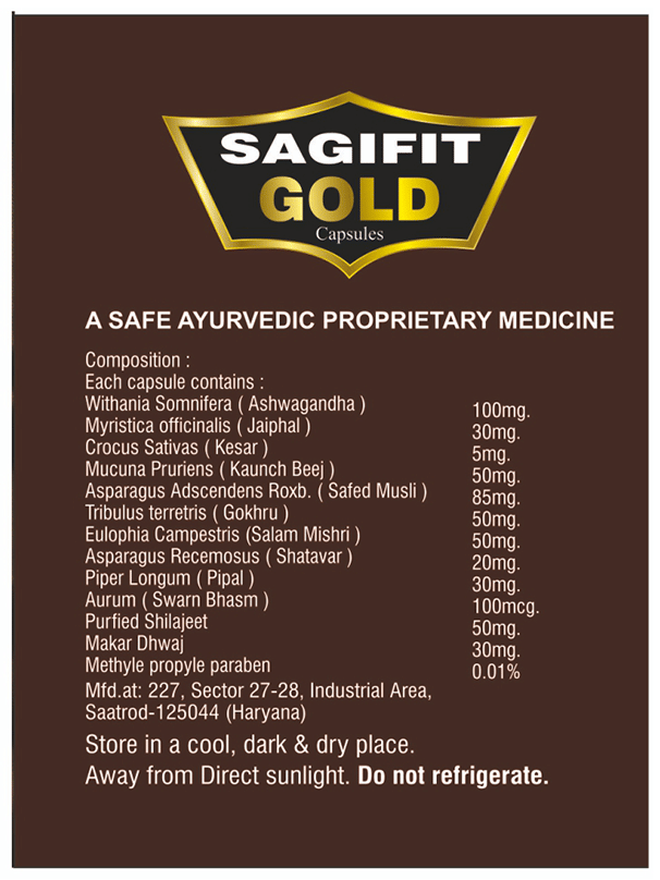 Sagius Sagifit Gold Capsule | Grocsy