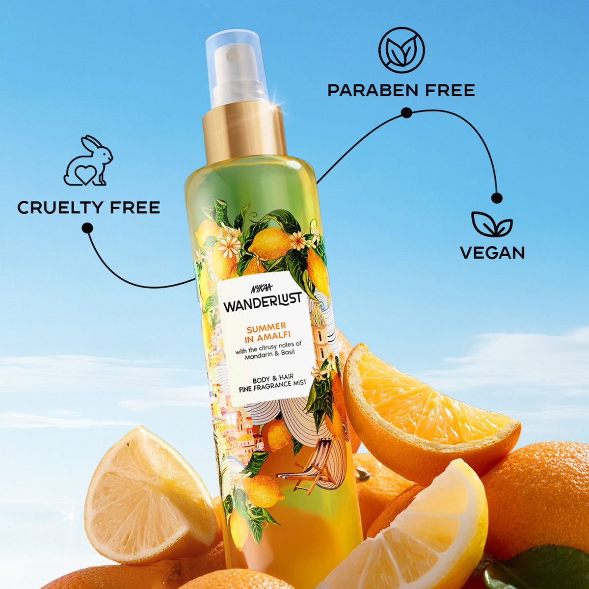 Wanderlust Fragrance Mist For Her - Summer In Amalfi | Grocsy
