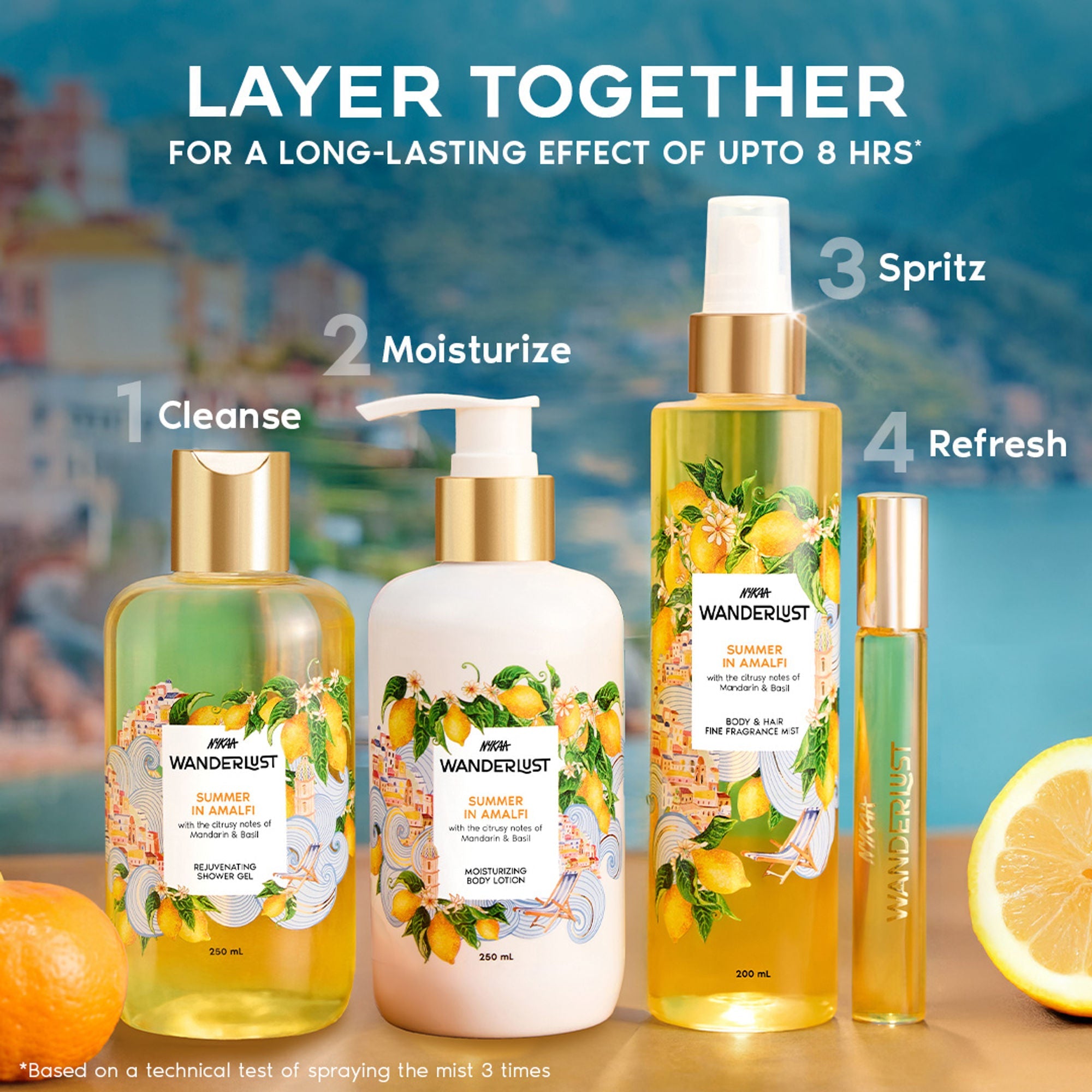 Wanderlust Moisturizing Body Lotion - Summer In Amalfi | Grocsy