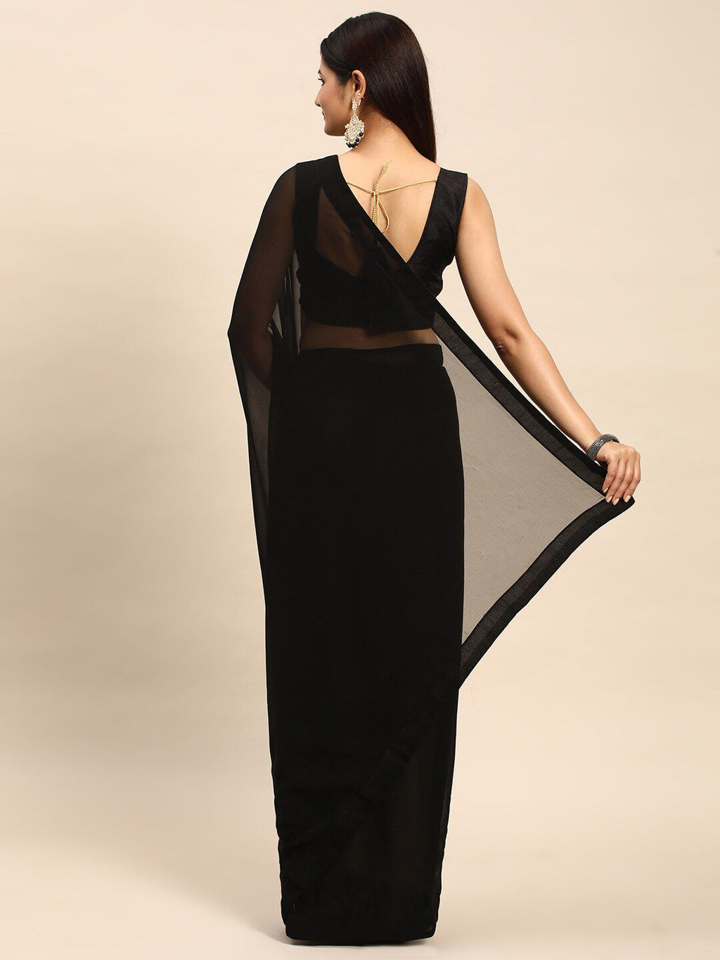 kasee Poly Georgette Saree | Grocsy