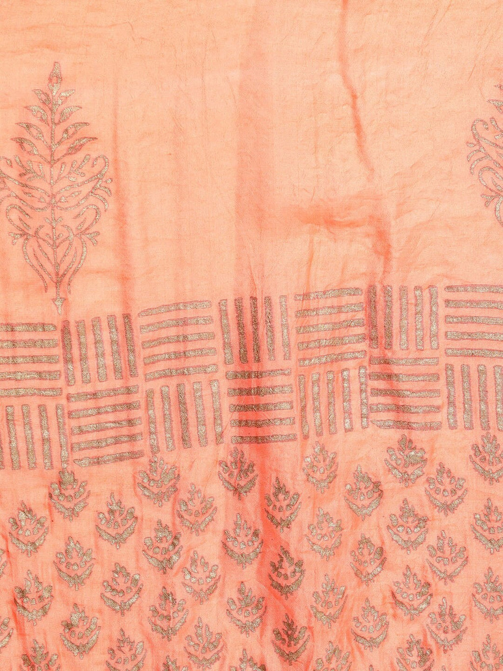 HERE&NOW Ethnic Motifs Printed Thread Work Angrakha Kurta with Palazzos & Dupatta | Grocsy