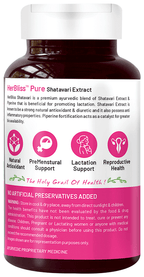 Bliss Welness Women's Wellness Shatavari Biopiperine Veg Tablet | Grocsy
