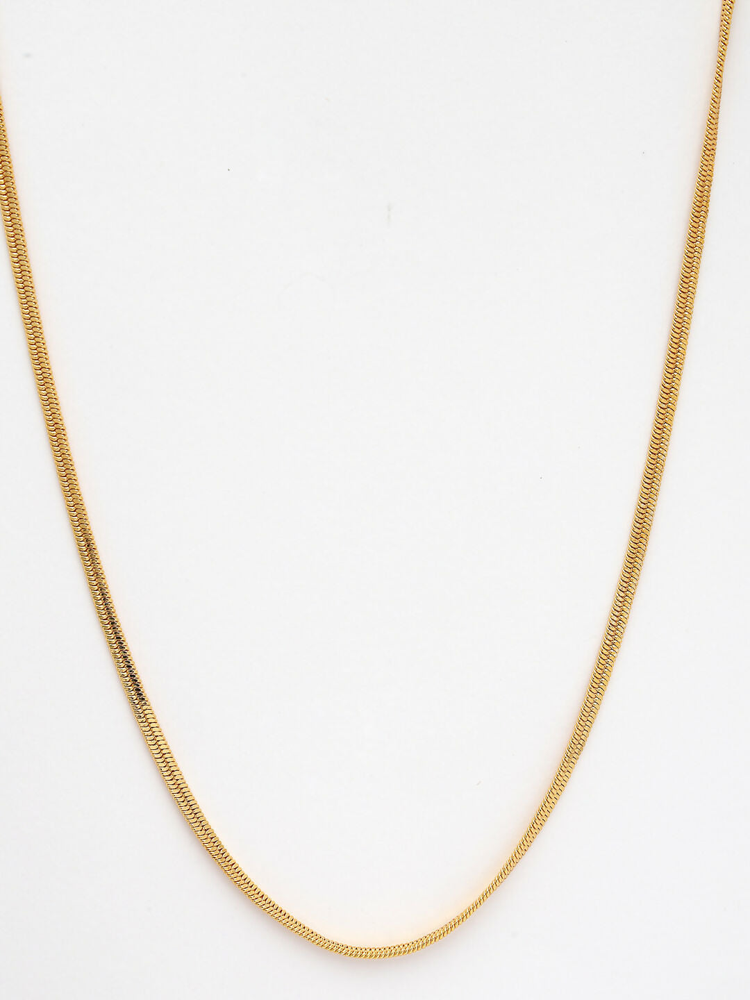 NVR Women's Gold-Polished Minimal Chain | Grocsy