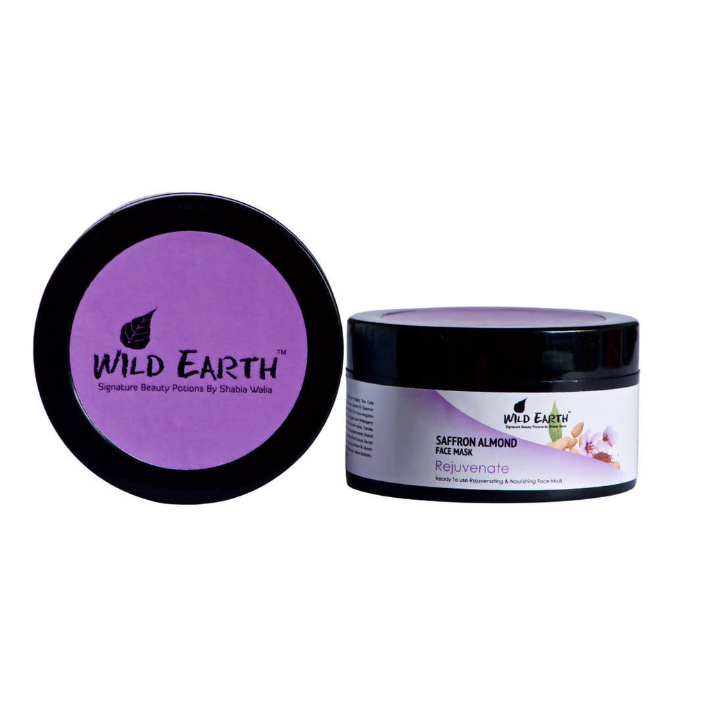 Wild Earth Saffron Almond Face Mask | Grocsy