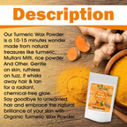 VedicAyurveda Herbal Wax Powder - Turmeric | Grocsy
