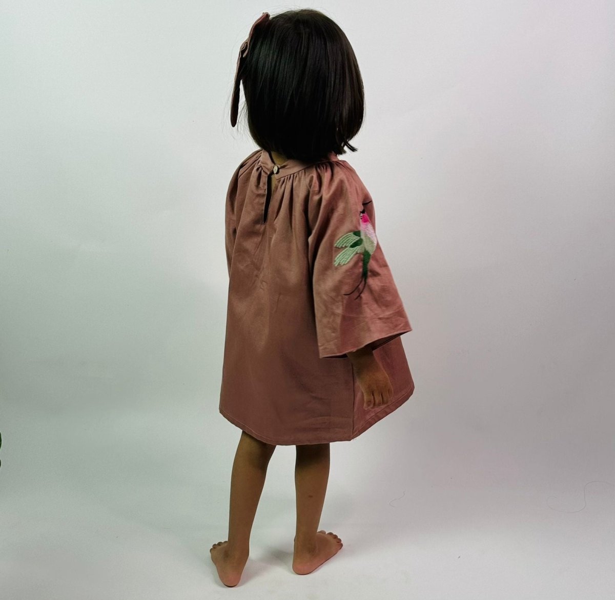 ArthLife Chestunt Brown Raglon Dress | Grocsy