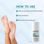 SANCTUS 20% Urea & Hyaluronic Foot Cream Roll On | Grocsy