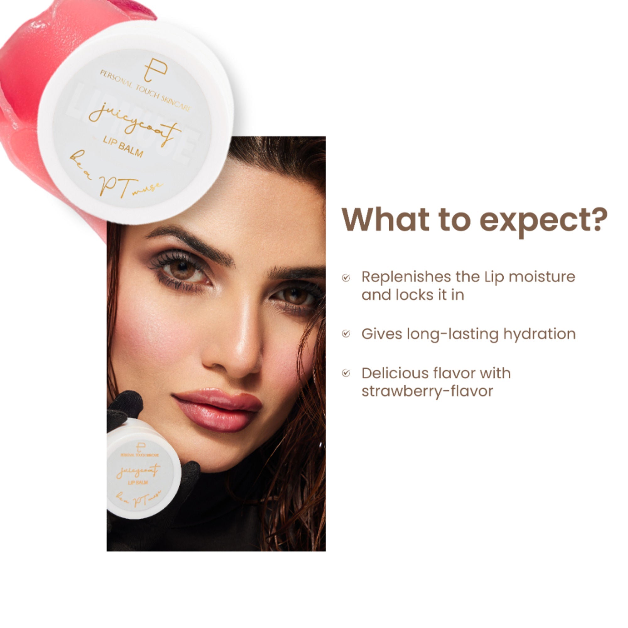 Personal Touch Skincare Juicycoat Lipbalm, USA Patented, India's 1st Squalene Lip Balm For Dark Dry Lips | Grocsy