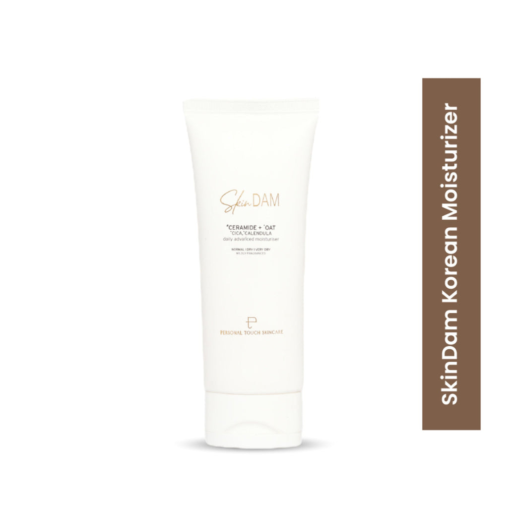 Personal Touch Skincare SkinDam Korean Moisturizer With Ceramide 3, Oat, Calendula & Centella For Dry Skin | Grocsy