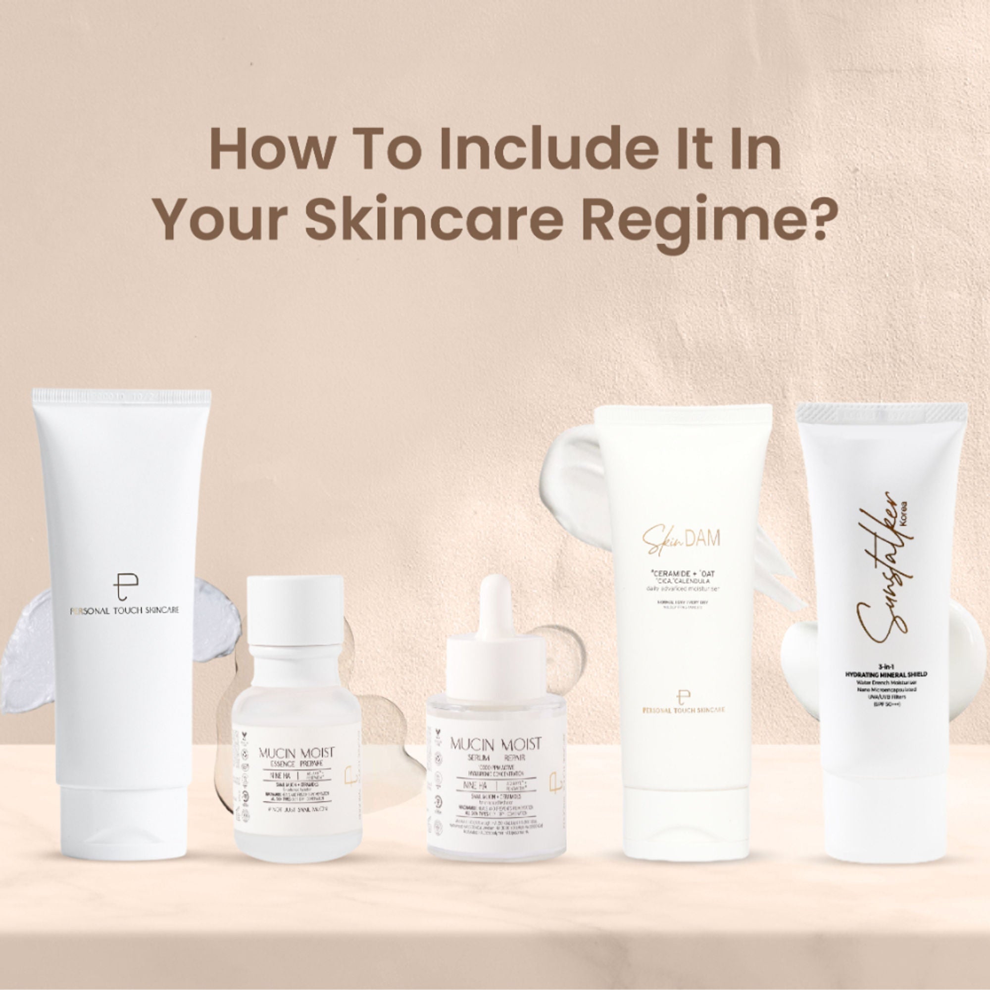 Personal Touch Skincare SkinDam Korean Moisturizer With Ceramide 3, Oat, Calendula & Centella For Dry Skin | Grocsy