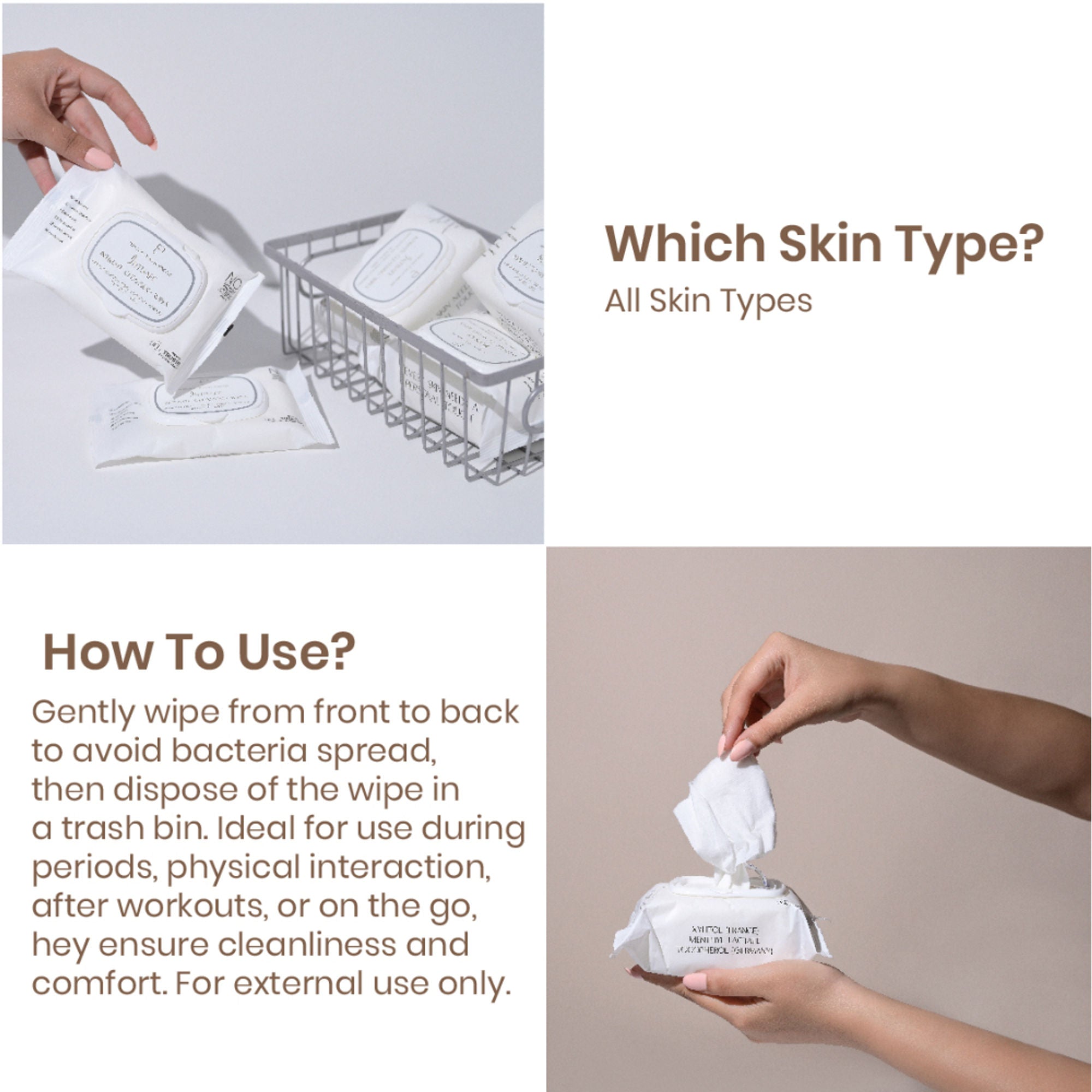 Personal Touch Skincare Skincare Intisafe Intimate Cleansing Wipes | Grocsy