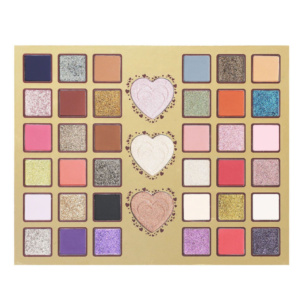 Shopaarel Heartbeat Eyeshadow & Highlighter Palette | Grocsy