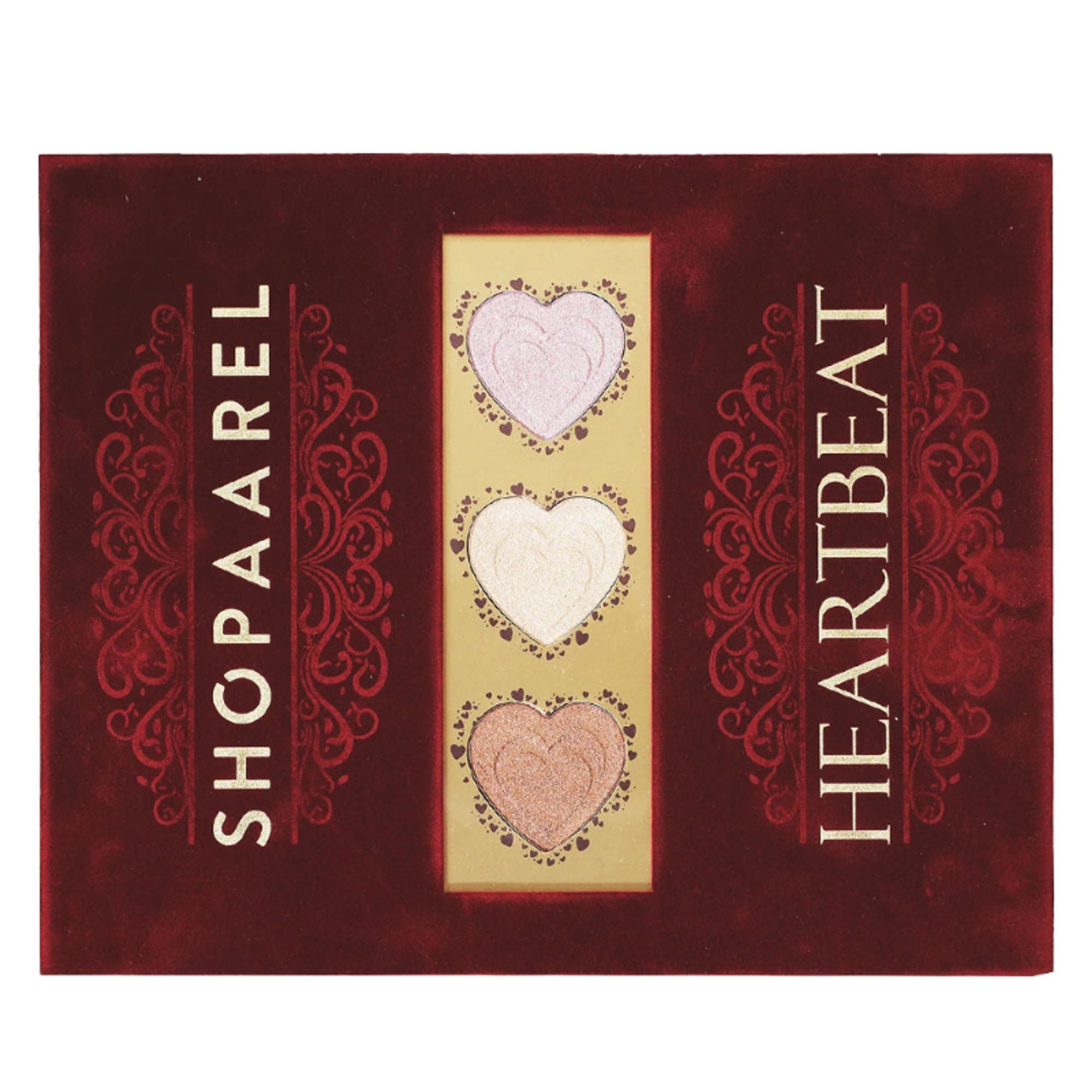 Shopaarel Heartbeat Eyeshadow & Highlighter Palette | Grocsy