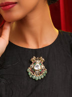 Ruby Raang Mint Emerald Brooch | Grocsy