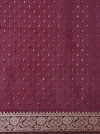 Saree Mall Maroon Woven Design Zari Silk Blend Banarasi Saree | Grocsy