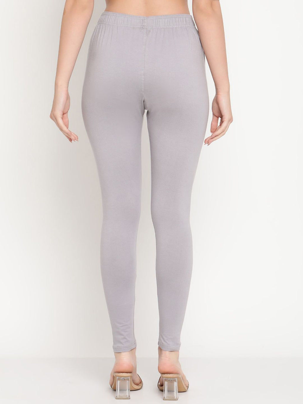 TAG 7 Women Set of 2 Blue & Grey Ankle Length Leggings | Grocsy