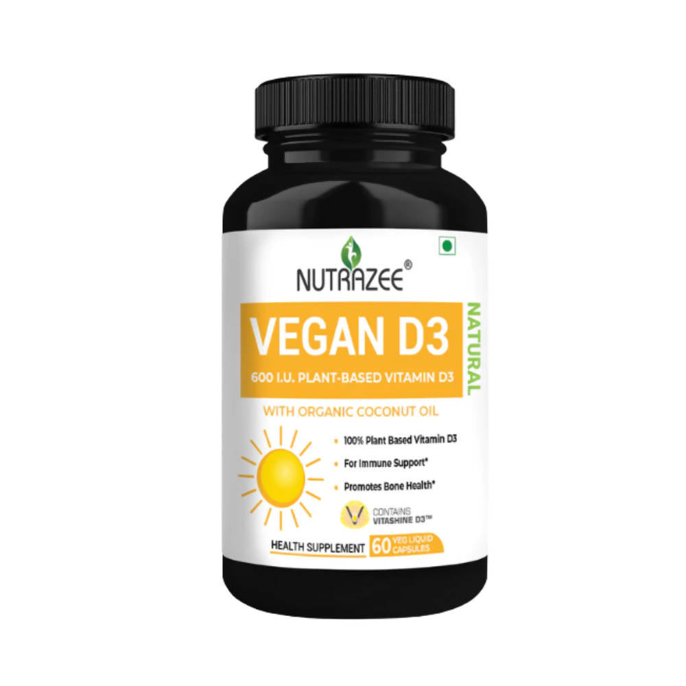 Nutrazee Vegan Vitamin D3 Plant Based Supplement Capsules | Grocsy