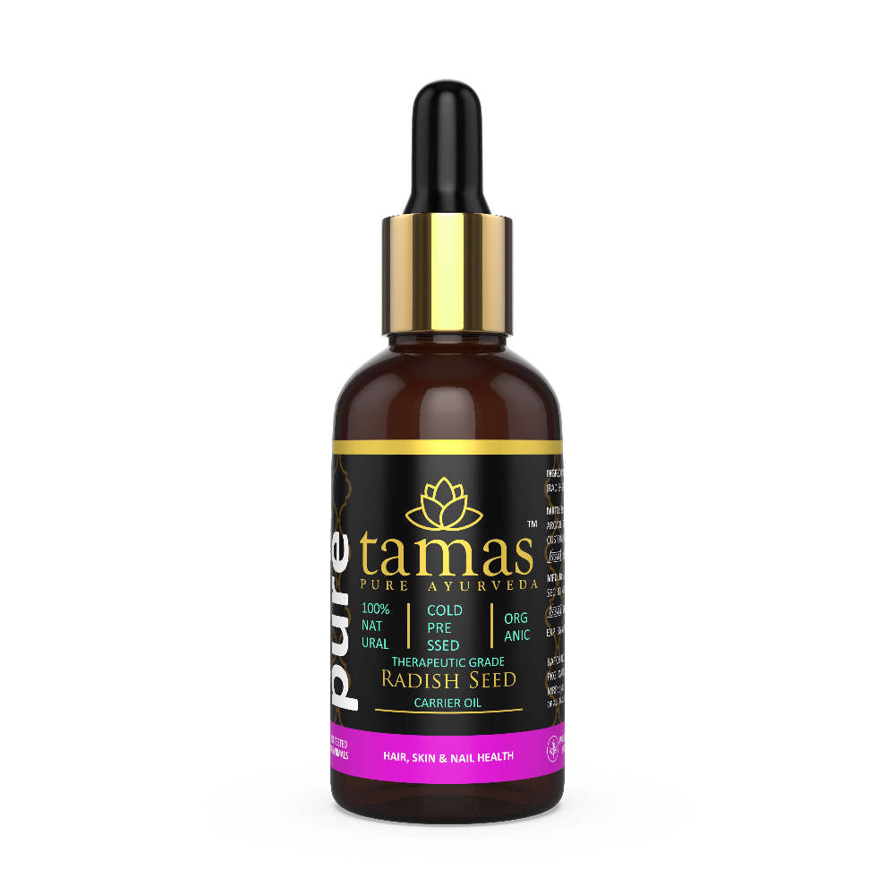 Tamas Pure Ayurveda Organic Radish Seed Cold-Pressed Carrier Oil | Grocsy