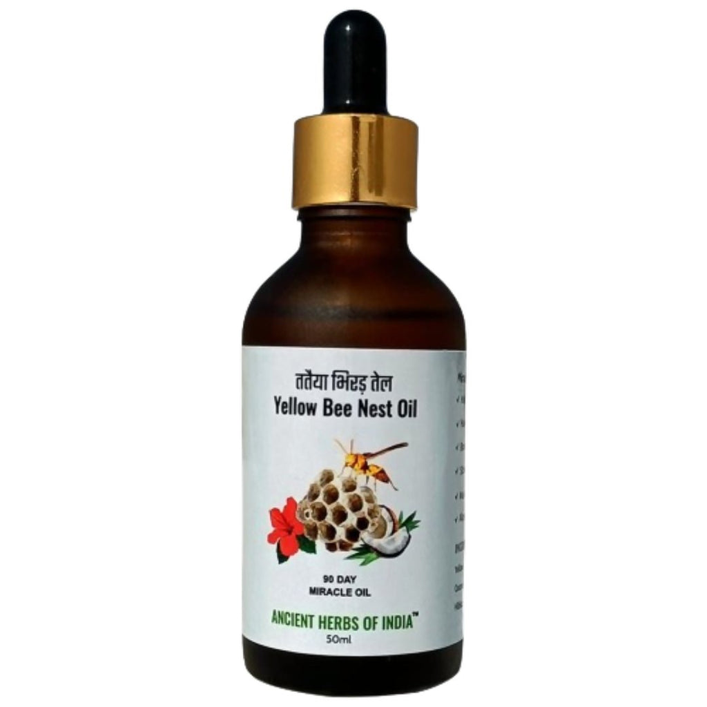 Ancient Herbs of India Yellow bee nest Hair oil | Grocsy