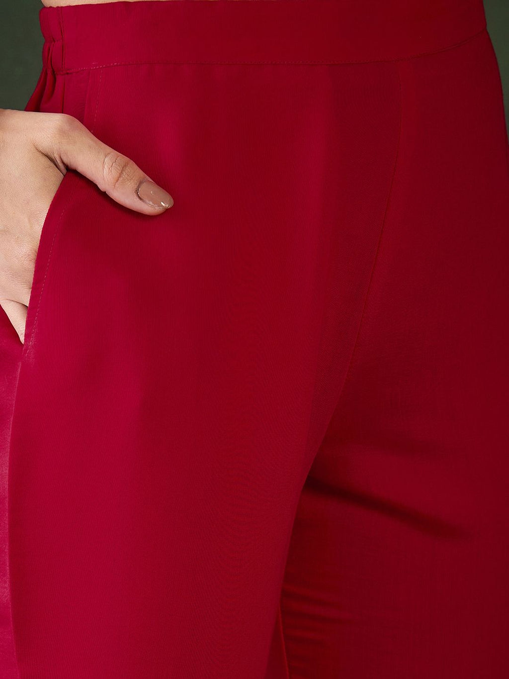 Sangria Zari Sequence Embroidered Kurta & Trouser With Dupatta | Grocsy