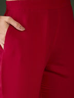 Sangria Zari Sequence Embroidered Kurta & Trouser With Dupatta | Grocsy