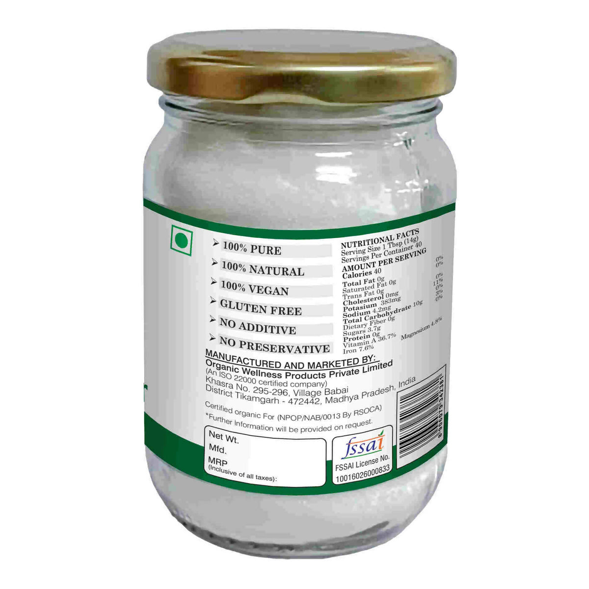 Organic Wellness Coconut Water Powder